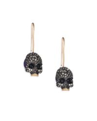 Alexis Bittar | Metallic Elements Dark Alchemy Lapis & Crystal Skull Threaded Drop Earrings | Lyst