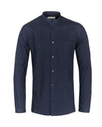 grandad collar overshirt