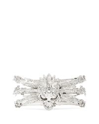 Alexander McQueen | Metallic Owl Skull Bangle | Lyst