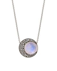 Noor Fares | Metallic Blue Moonstone Eclipse Pendant | Lyst