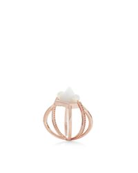 Eddie Borgo | Metallic Pearl Horseshoe Barbell Ring | Lyst
