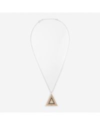 Paul Smith | Metallic Sterling Silver Five-piece Triangle Necklace | Lyst