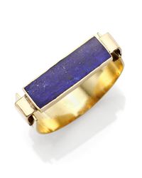 Aesa | Blue Little Reeve Lapis Cuff Bracelet | Lyst