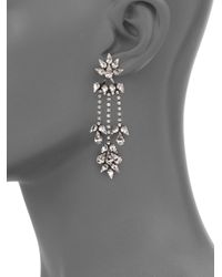 DANNIJO | Metallic Vika Crystal Chandelier Earrings | Lyst