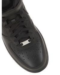 Nike | Black Air Force 1 Mid Top Sneakers for Men | Lyst