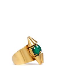 Ela Stone | Green Gina Spike Stone Ring | Lyst