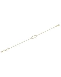 Anne Sisteron - Metallic 14kt Yellow Gold Diamond Oval Bracelet - Lyst