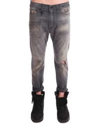 R13 | Gray Drop Jean | Lyst