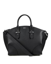 Alexander McQueen | Black Legend Pebbled Leather Zip Satchel | Lyst