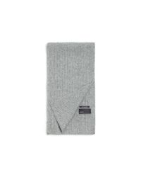 VINCE | Gray Ribbed Marl Cashmere Scarf for Men | Lyst