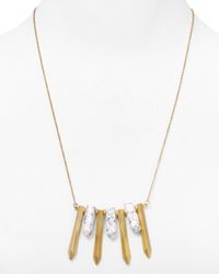 Aqua | White Bailey Dagger Necklace, 23" | Lyst
