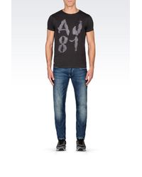 Armani Jeans | Gray Jersey T-shirt for Men | Lyst