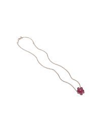 Ferragamo - Pink Flower Necklace - Lyst