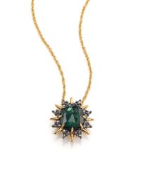 Alexis Bittar | Green Shadow Star Doublet Necklace | Lyst