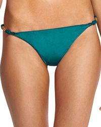 ViX Blue Luli Solid Bikini Bottom