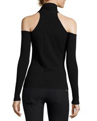 halter keyhole crossover shoulder cold neck milly lyst