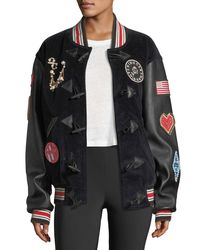 Opening Ceremony Blue Corduroy Varsity Jacket