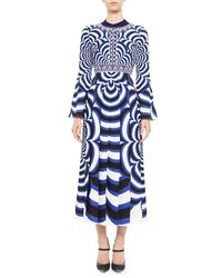 Mary Katrantzou - Blue Desmine Printed Silk Dress - Lyst