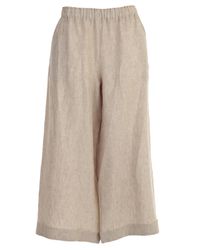 Daniela Gregis - Natural Elastic Waist Trousers - Lyst