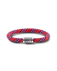 John Hardy | Station Bracelet On Multicolor Hot-Pink Sailing Cord | Lyst
