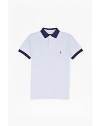French Connection | Blue Photon Stripe Polo Shirt for Men | Lyst