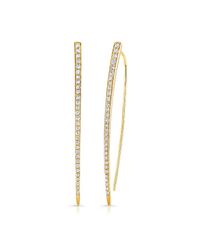 Anne Sisteron - 14kt Yellow Gold Jumbo Wishbone Earrings - Lyst