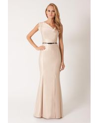 Black Halo | Metallic Bouvier Gown | Lyst