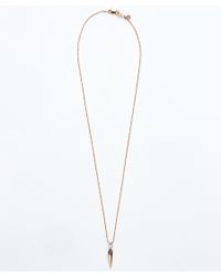 Sydney Evan | Metallic Diamond Small Bow Arrow Pendant Necklaceyellow Gold | Lyst