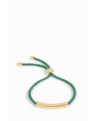 Monica Vinader | Green Linear Friendship Bracelet | Lyst