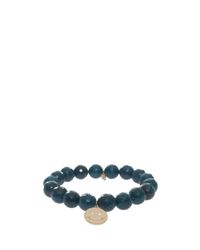 Sydney Evan | Blue Smiley Charm Bracelet | Lyst