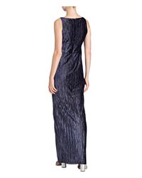 Adrianna Papell Blue Abendkleid