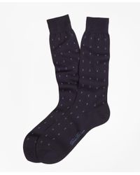 Brooks Brothers Black Three Bar Motif Crew Socks