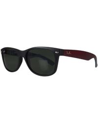 Ray-Ban Black Ray-ban Purple/blue Matte Wayfarer Sunglasses for men