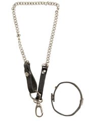 DIESEL | Black Pocket Chain & Bracelet Set | Lyst