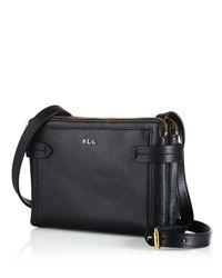 Ralph Lauren | Black Lauren Crawley Double Zip Crossbody | Lyst