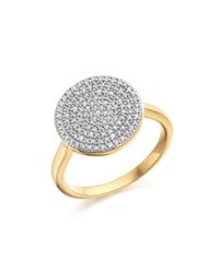 Monica Vinader | Metallic Ava Disc Ring | Lyst