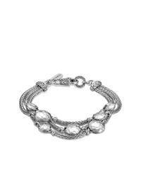 John Hardy | Metallic Dot Three-row Multi Station Bracelet | Lyst