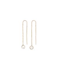 Rebecca Taylor - Metallic Vale Diamond Slice Chain Earrings - Lyst