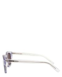 KENZO Purple Transparent Acetate Sunglasses