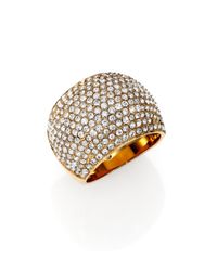 Michael Kors | Metallic Brilliance Statement PavÉ Dome Ring/Goldtone | Lyst
