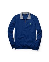 Ralph Lauren | Blue Slim-fit Cotton Pullover for Men | Lyst