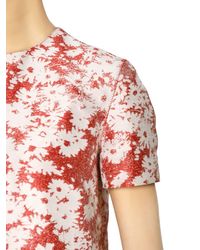 Stella McCartney | Red Daisy Cotton Blended Jacquard Top | Lyst