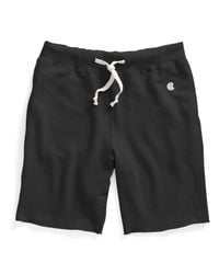 Todd Snyder | Cut Off Sweat Shorts In Black for Men | Lyst