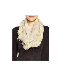 Aqua | Yellow Graphic Print Loop Scarf | Lyst