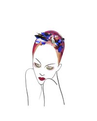 Noel Stewart | Multicolor Printed Silk Hairband | Lyst