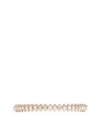 Valentino | Metallic Crystal Metal Bangle | Lyst
