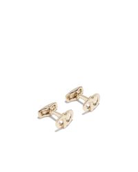 Ferragamo - Metallic Interlocked Gancini Cufflink for Men - Lyst