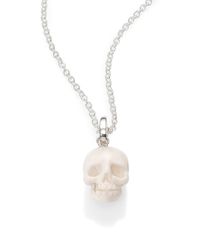 Ippolita | White Coral & Sterling Silver Skull Charm | Lyst