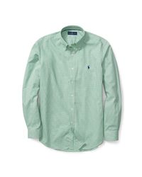 Ralph Lauren | Green Plaid Cotton Poplin Shirt for Men | Lyst