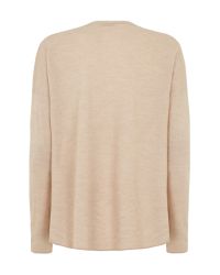 Nicole Farhi | Natural The Tailor Cardigan | Lyst
